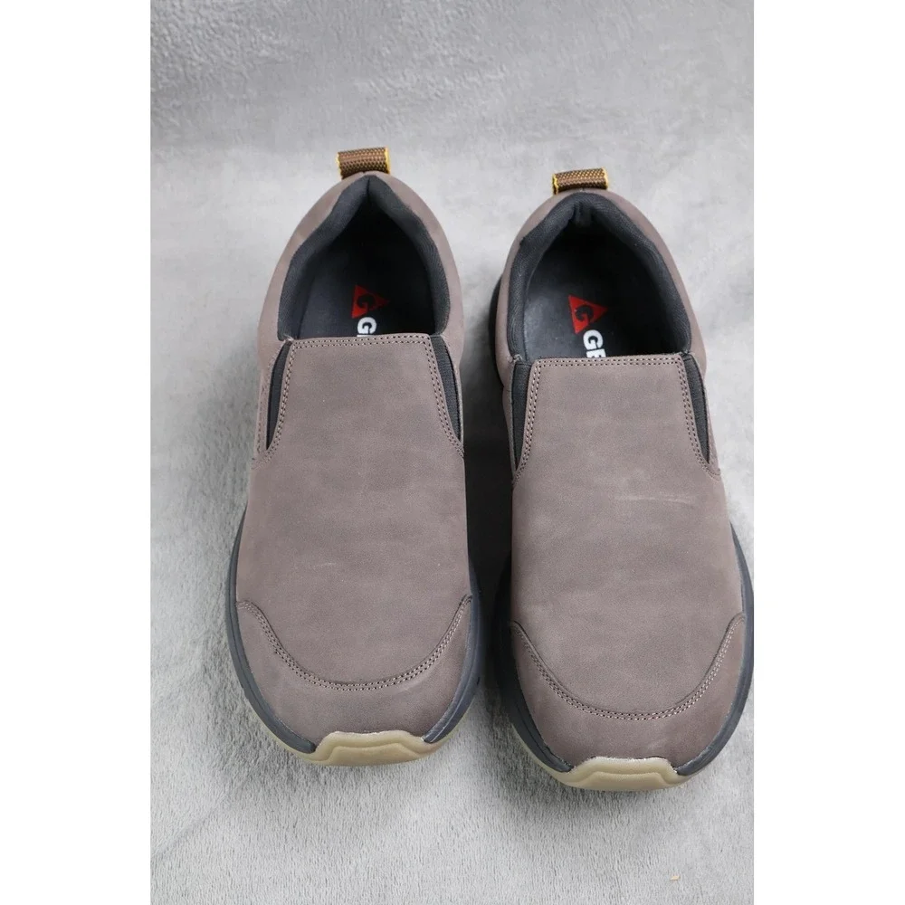 GERRY‎ MOC II Shoes Mens Size 11 Brown Slip On Casual Nubuck Cushioned 1917429